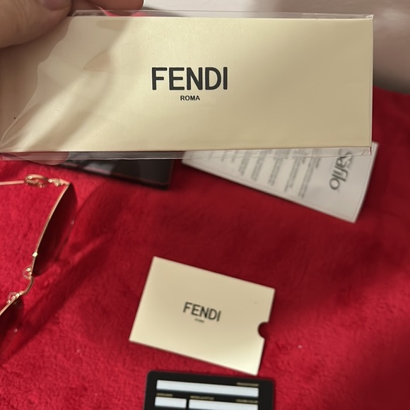 FENDI  63mm Round Sunglasses
GOLD COPPER/ BROWN PINK - Picture 9 of 9